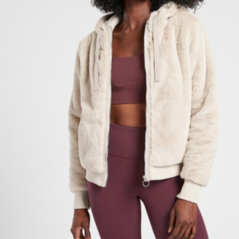 ATHLETA Faux Fur Jacket